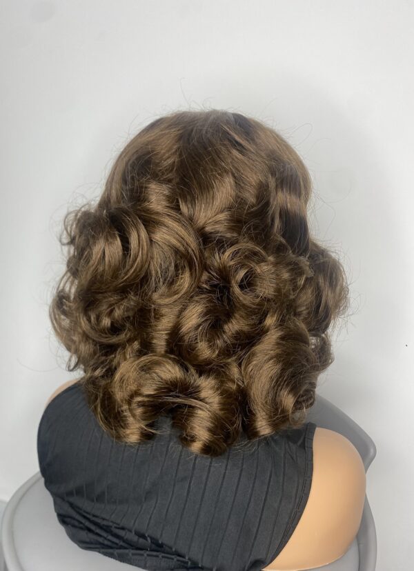 IMG_7913 SDD Virgin Human Hair Bouncy Wig (Brown)