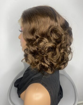 IMG_7924 SDD Virgin Human Hair Bouncy Wig (Brown)