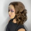 IMG_7926 SDD Virgin Human Hair Bouncy Wig (Brown)