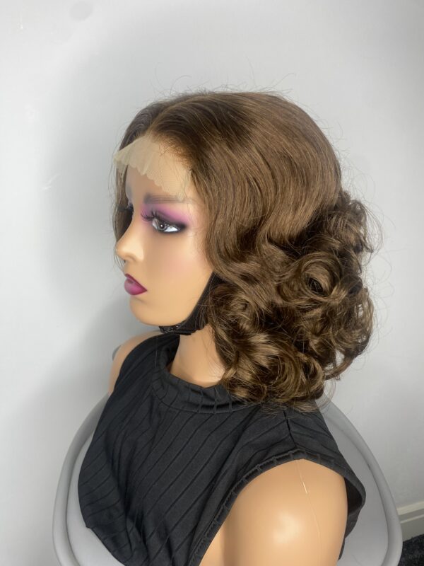 IMG_7926 SDD Virgin Human Hair Bouncy Wig (Brown)