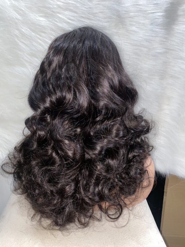 IMG_8172 14 Inches Virgin Human Hair Bouncy Wig