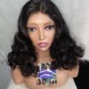 IMG_8203 14 Inches Virgin Human Hair Bouncy Wig