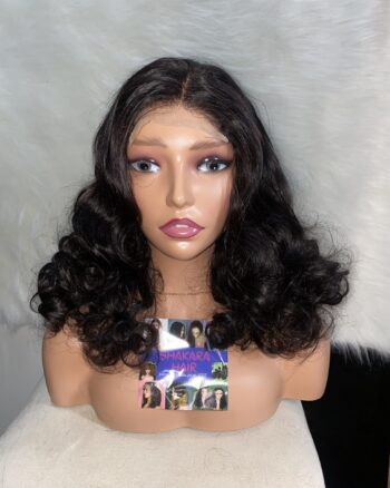 IMG_8204 14 Inches Virgin Human Hair Bouncy Wig