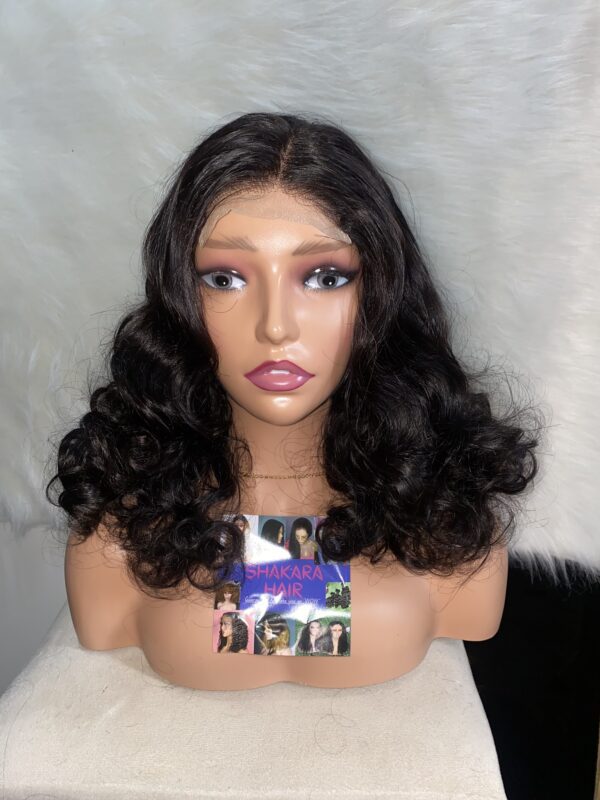 IMG_8204 14 Inches Virgin Human Hair Bouncy Wig