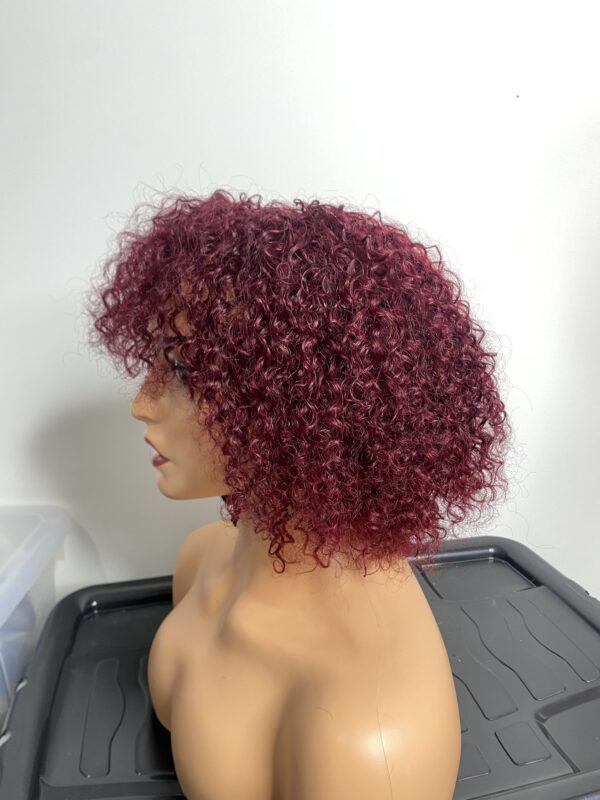 IMG_8211 Human Hair curly fringe Wig (colors available)