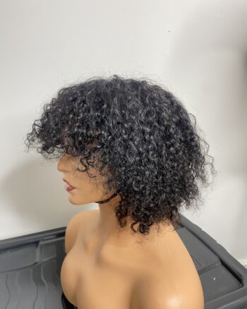 IMG_8212 Human Hair curly fringe Wig (colors available)