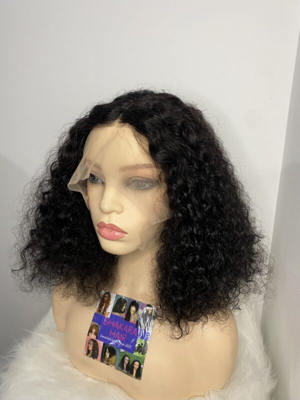 IMG_8319 Virgin Human Hair Water curls Tfrontal wig (14 inches)