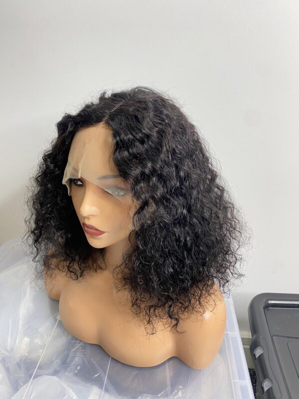IMG_8360 Virgin Human Hair Water curls Tfrontal wig (14 inches)