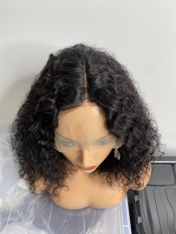 IMG_8362 Virgin Human Hair Water curls Tfrontal wig (14 inches)