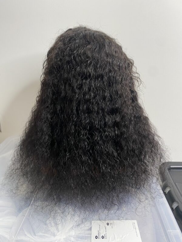 IMG_8380 Human Hair Water curls Tfrontal wig (20 inches)