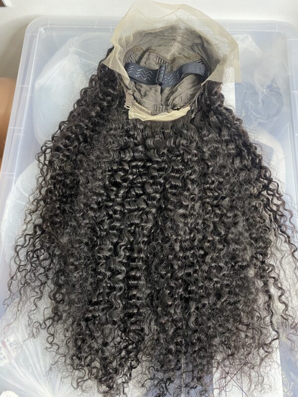 IMG_8419 Virgin Human Hair curly frontal Wig (28 inches)