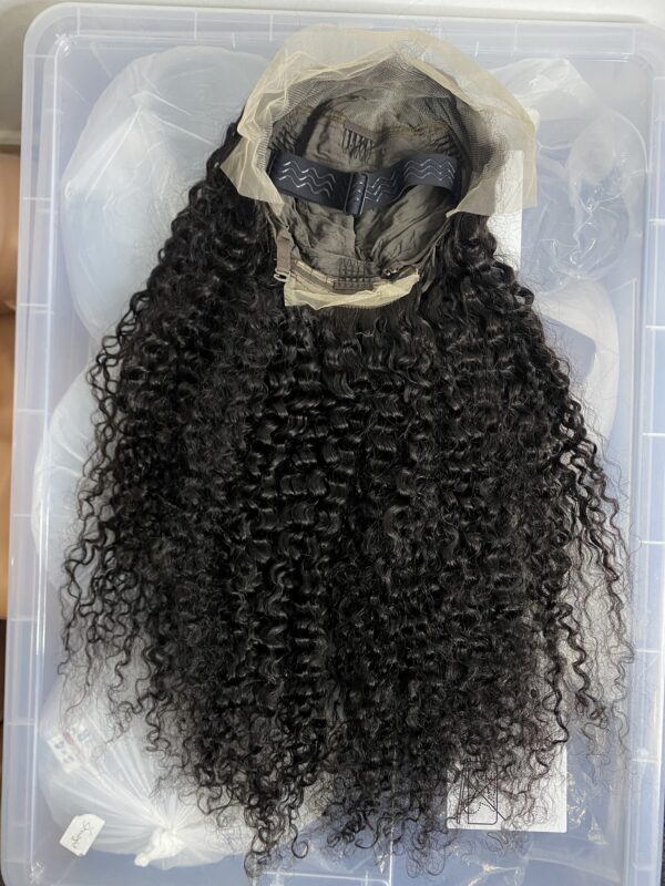 IMG_8423 Virgin Human Hair curly frontal Wig (28 inches)