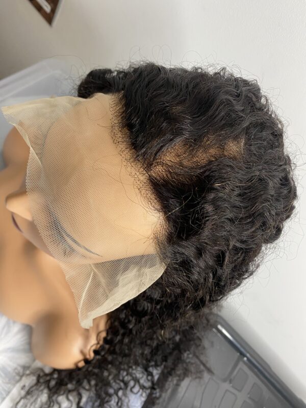 IMG_8440 Virgin Human Hair curly frontal Wig (28 inches)