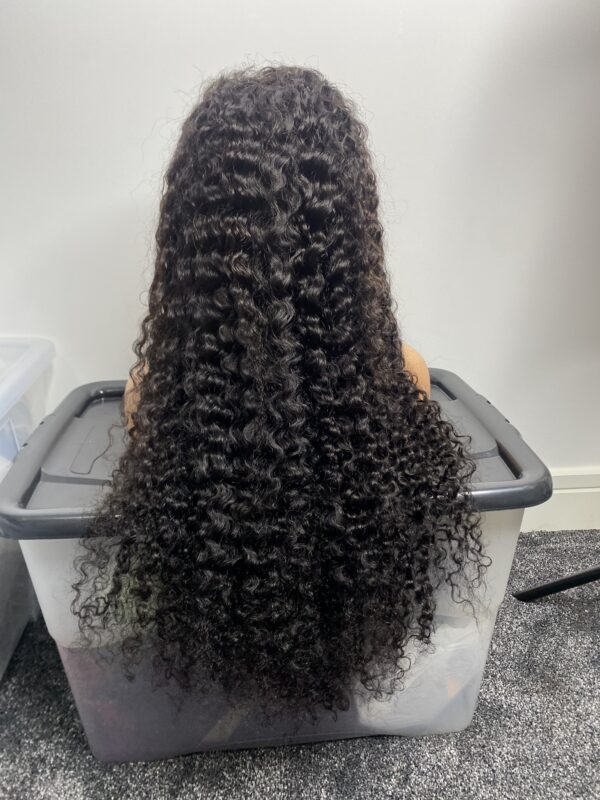 IMG_8449 Virgin Human Hair curly frontal Wig (28 inches)