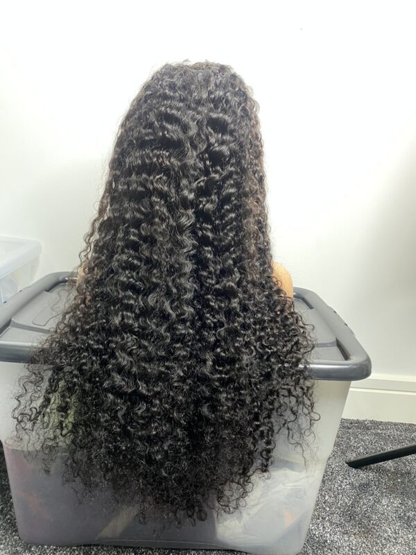 IMG_8451 Virgin Human Hair curly frontal Wig (28 inches)