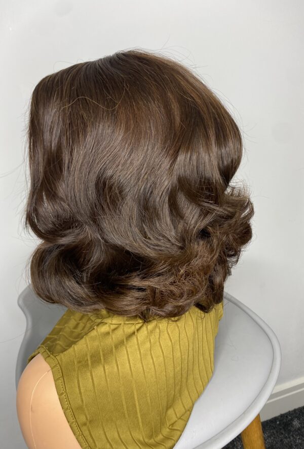 IMG_8508 Brown Raw Vietnamese Human Hair SDD Bouncy Wig