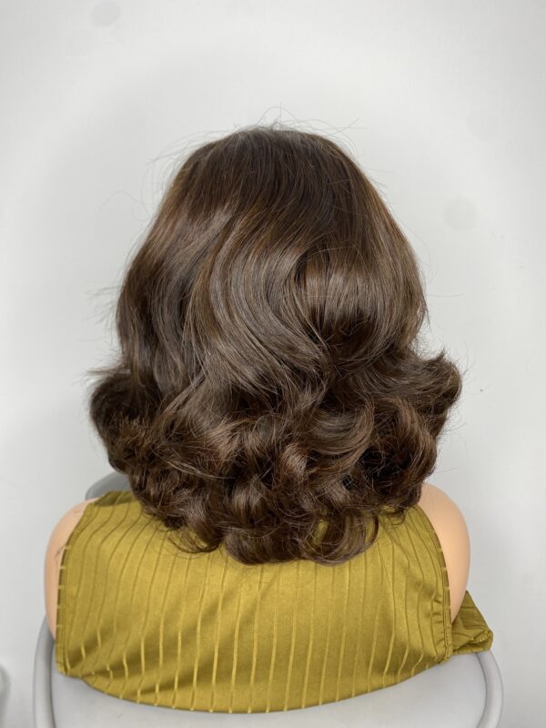 IMG_8526 Brown Raw Vietnamese Human Hair SDD Bouncy Wig