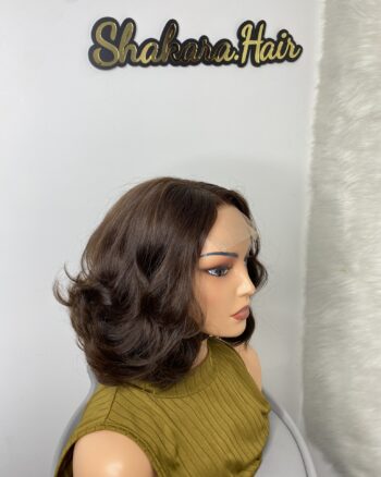 IMG_8549 Brown Raw Vietnamese Human Hair SDD Bouncy Wig