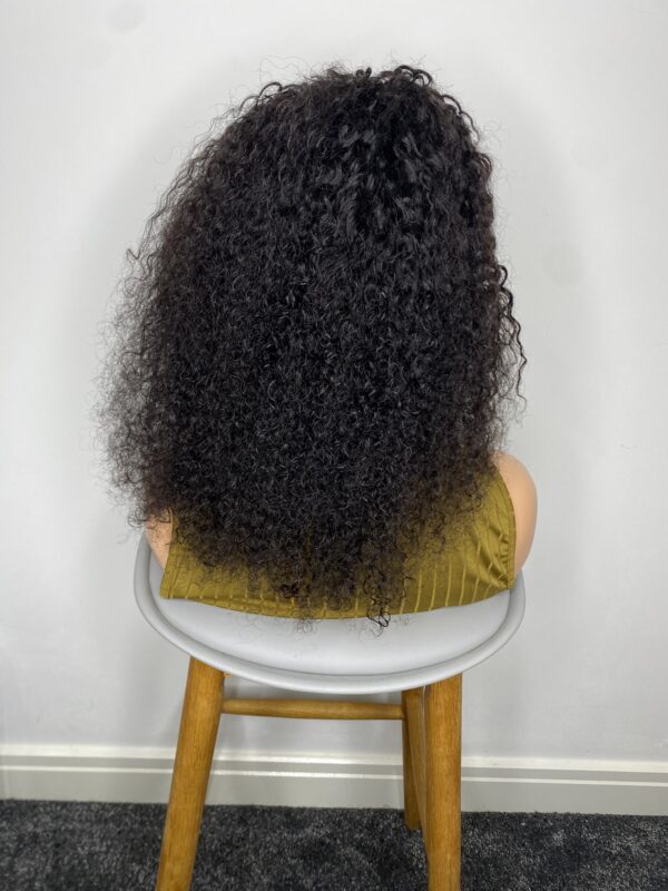 IMG_8622 Headband Human hair curly wig (16 inches)