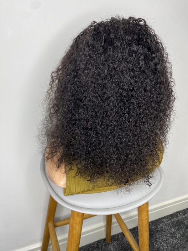 IMG_8623 Headband Human hair curly wig (16 inches)