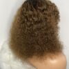 IMG_8641 Virgin Human Hair Celebrity Fringe Jerry Curly Wig, Brown&Blonde Highlights