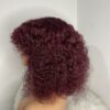 IMG_8724 Virgin Human Hair Celebrity Fringe Jerry Curly Wig, Burgundy