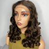 IMG_8732 SDD Virgin Human Hair bouncy Wig (Brown)