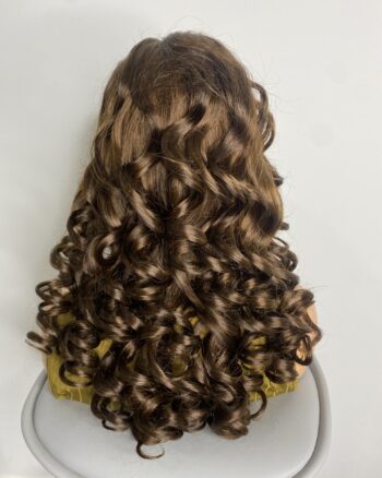 IMG_8763 SDD Virgin Human Hair bouncy Wig (Brown)
