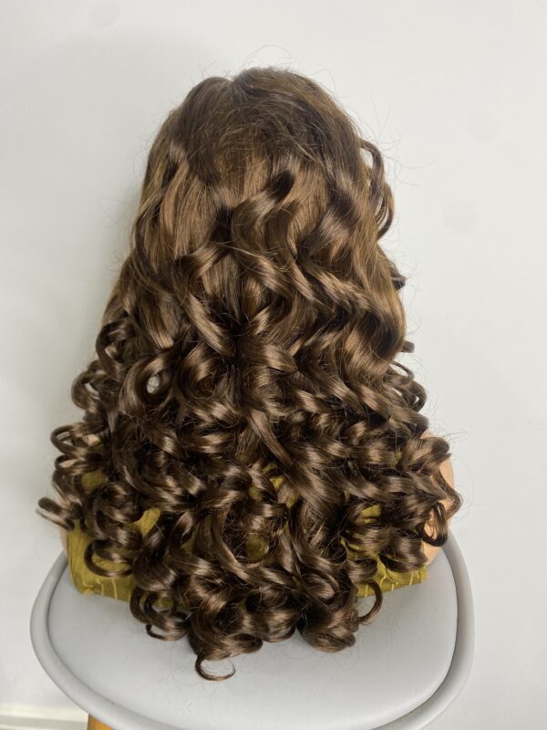 IMG_8763 SDD Virgin Human Hair bouncy Wig (Brown)
