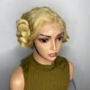 Virgin Human Hair bouncy wig 10inches (Light blonde)
