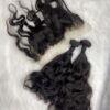 Raw donor Vietnamese SDD natural Loose wavy human hair bundles & 13x4 frontal