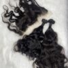 Raw donor Vietnamese SDD natural Loose wavy human hair bundles & 13x4 frontal