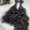 Raw donor Vietnamese SDD natural Loose wavy human hair bundles & 13x4 frontal