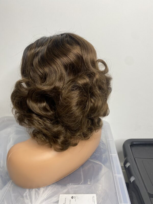 IMG_8823 SDD Virgin Human Hair Bouncy Wig (Brown&black Ombre)