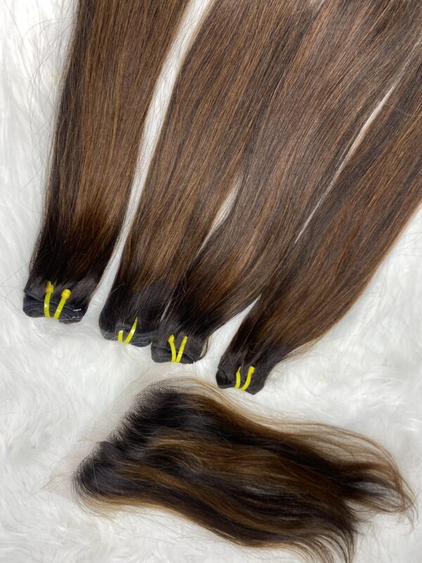 IMG_8848 Raw donor Vietnam human hair SDD bundles & mini frontal
