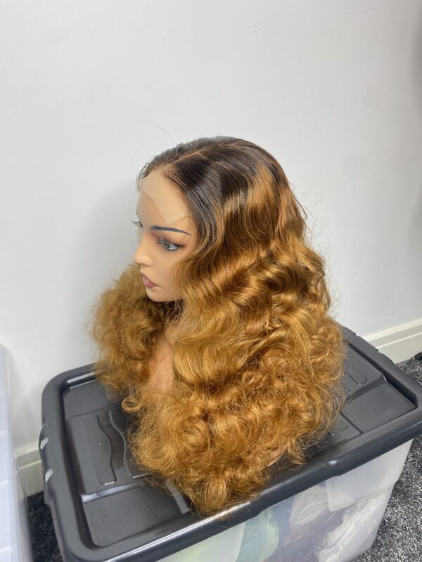 IMG_8850 Virgin Human Hair Blonde Bouncy Wig