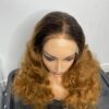 Virgin Human Hair Blonde Bouncy Wig