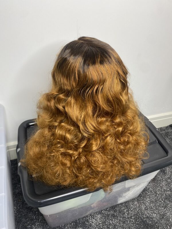 IMG_8861 Virgin Human Hair Blonde Bouncy Wig