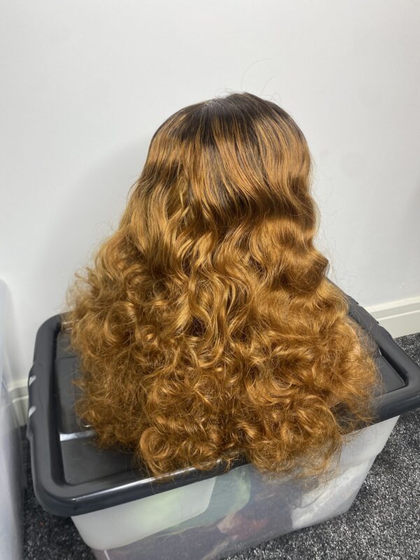 IMG_8862 Virgin Human Hair Blonde Bouncy Wig