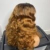 Virgin Human Hair Blonde Bouncy Wig