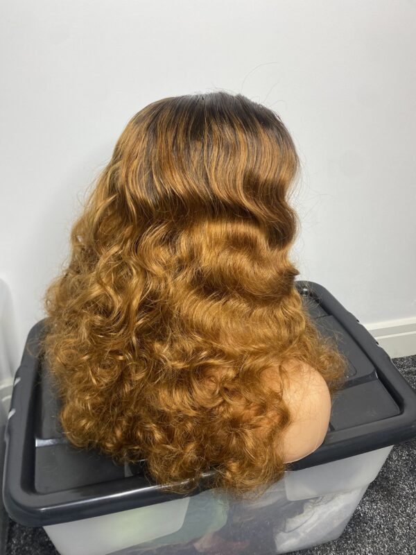 IMG_8865 Virgin Human Hair Blonde Bouncy Wig