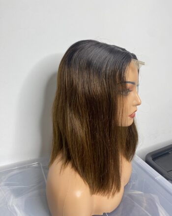 IMG_8881 Ombre bone straight Bob Virgin Human Hair wig