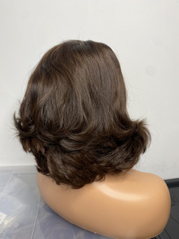 IMG_8905 Brown Raw Vietnamese Human Hair SDD Bouncy Wig