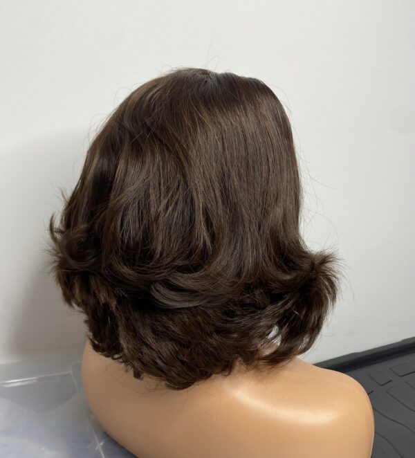 IMG_8907 Brown Raw Vietnamese Human Hair SDD Bouncy Wig