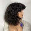 IMG_8950 Virgin Human Hair Celebrity Fringe Jerry Curly Wig, Natural black