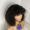 IMG_8953 Virgin Human Hair Celebrity Fringe Jerry Curly Wig, Natural black