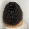 IMG_8965 Virgin Human Hair Celebrity Fringe Jerry Curly Wig, Natural black