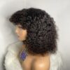 IMG_8979 Virgin Human Hair Celebrity Fringe Jerry Curly Wig, Natural black