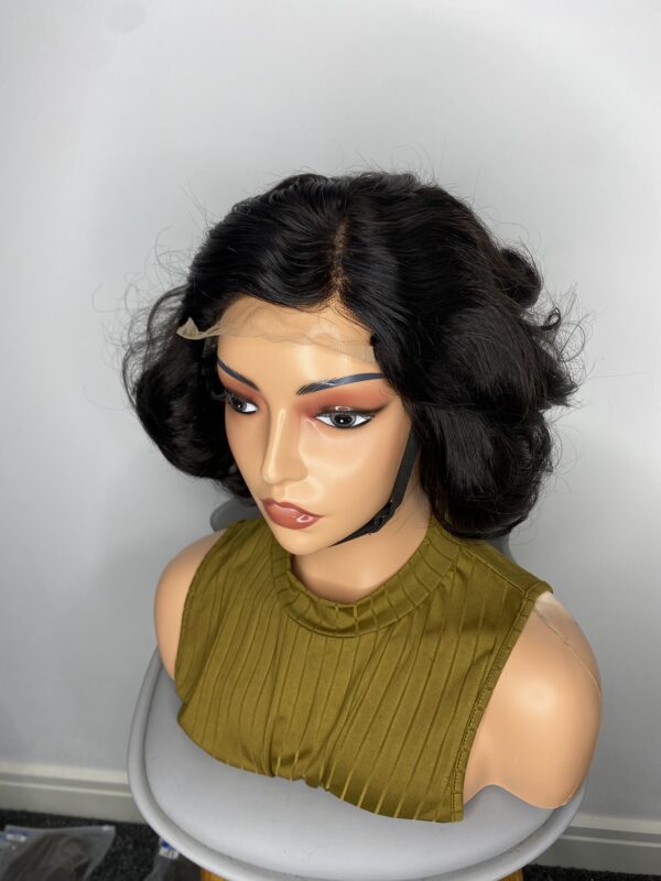 IMG_8992 Virgin Human Hair bouncy wig 10inches