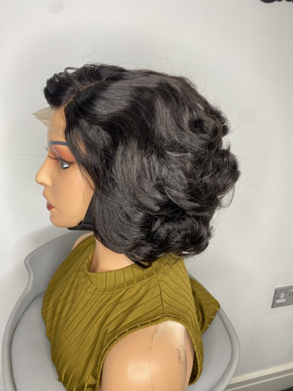 IMG_8994 Virgin Human Hair bouncy wig 10inches